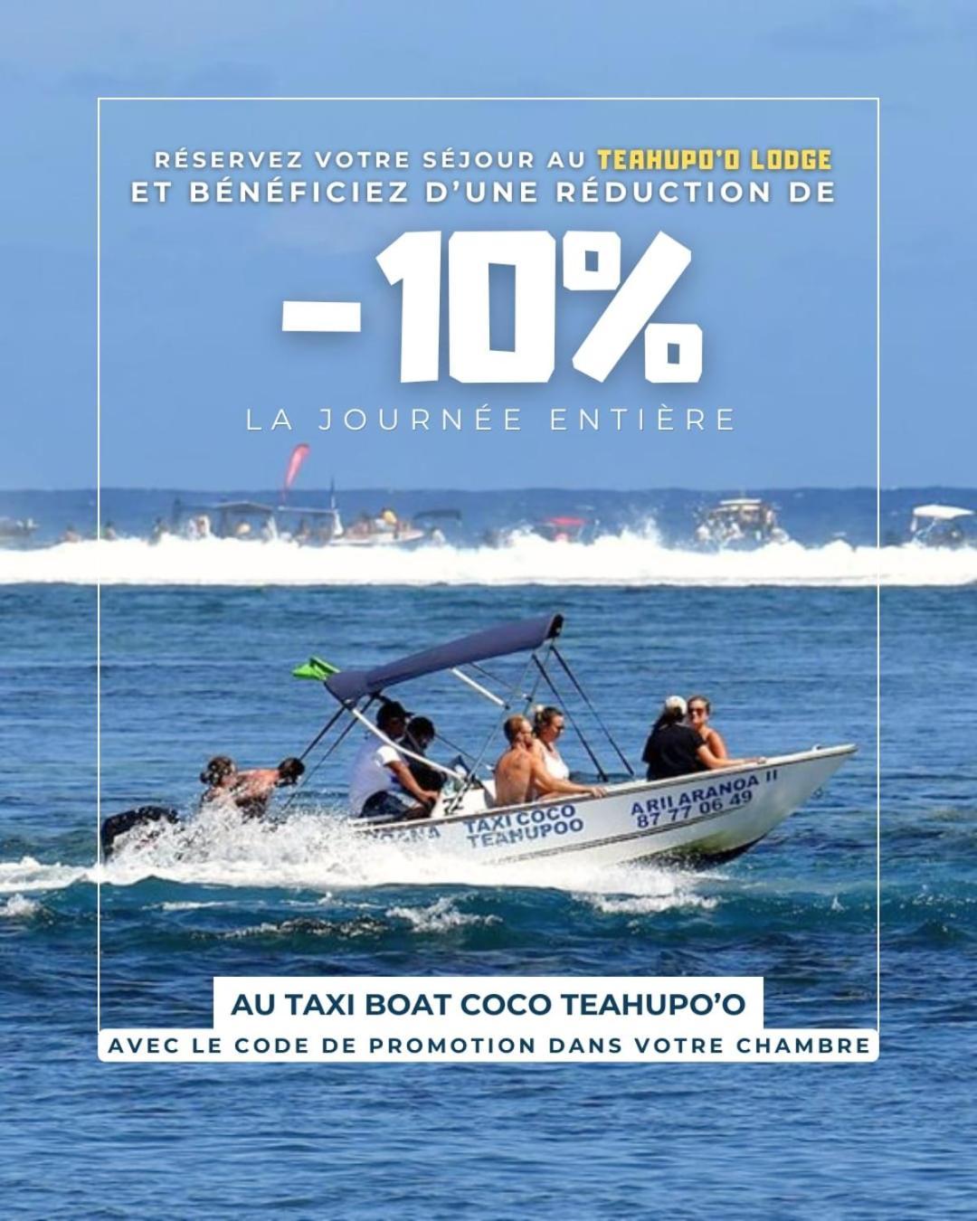 Teahupo'O Lodge, Fare Raepu'U, L'Aventure Du Bout De L'Ile En Famille Ou Entre Amis Teahupoo 外观 照片